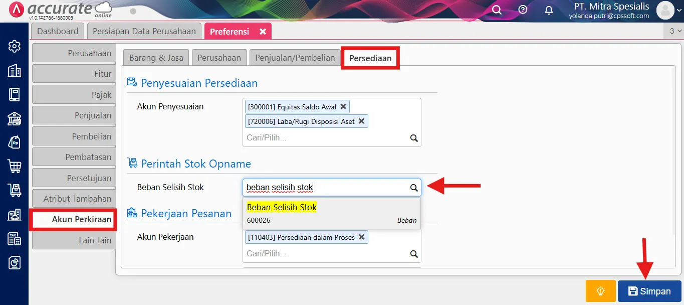 4 Mencatat proses stok opname